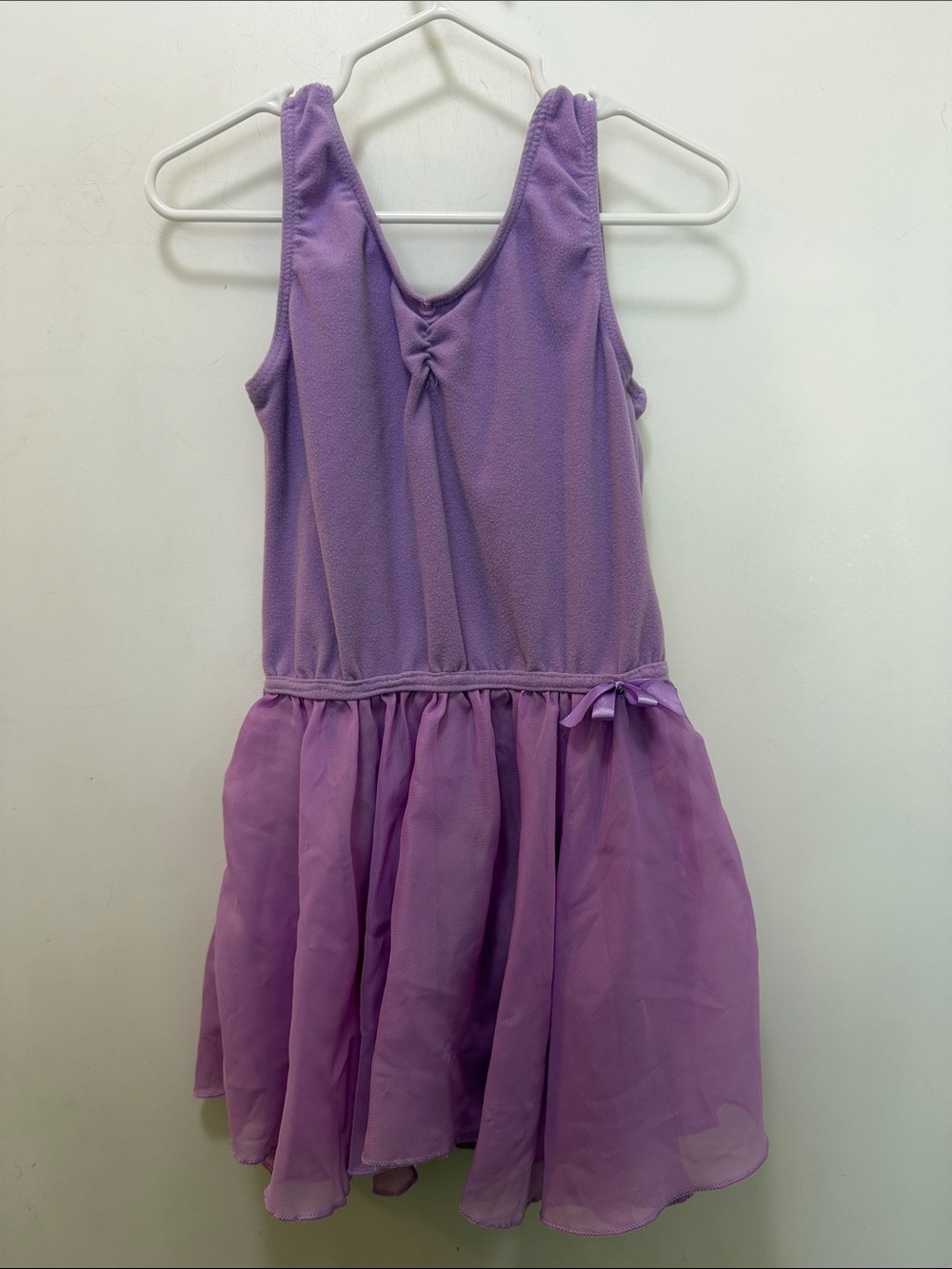 Lilac Girls' Sleeveless Chiffon Skirt Dress Leotard Size Medium